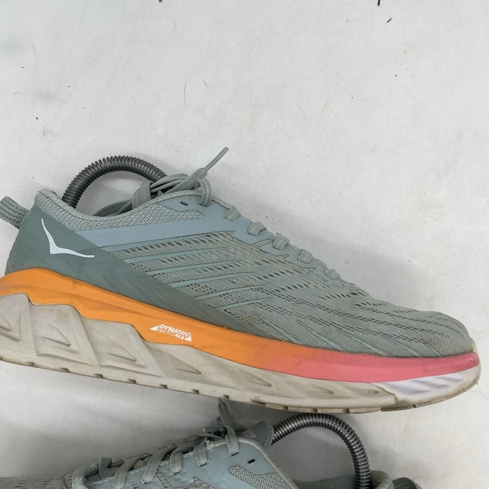 Hoka Arahi 4 Shoes Womens 7.5 Blue Green Running Sports Comfort Supportive